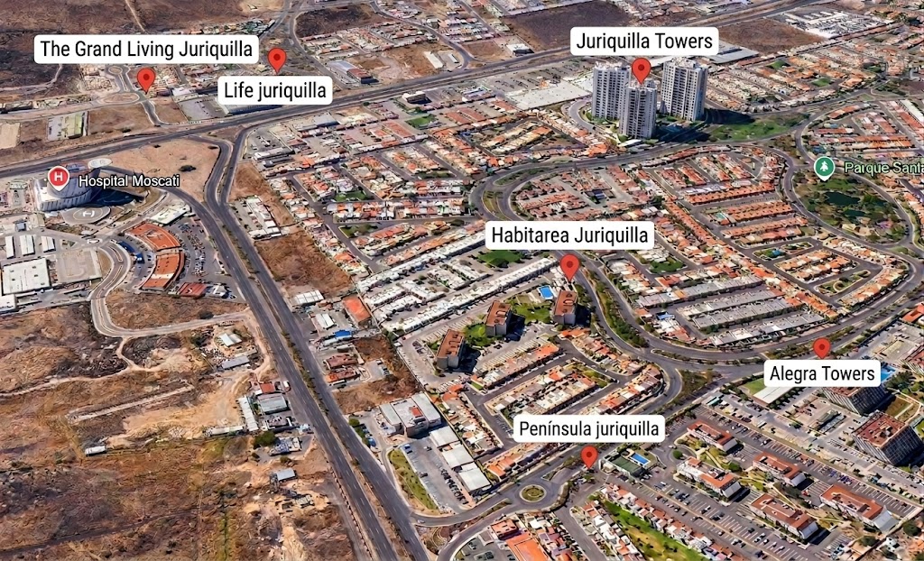 Mapa de competencias directas Juriquilla
