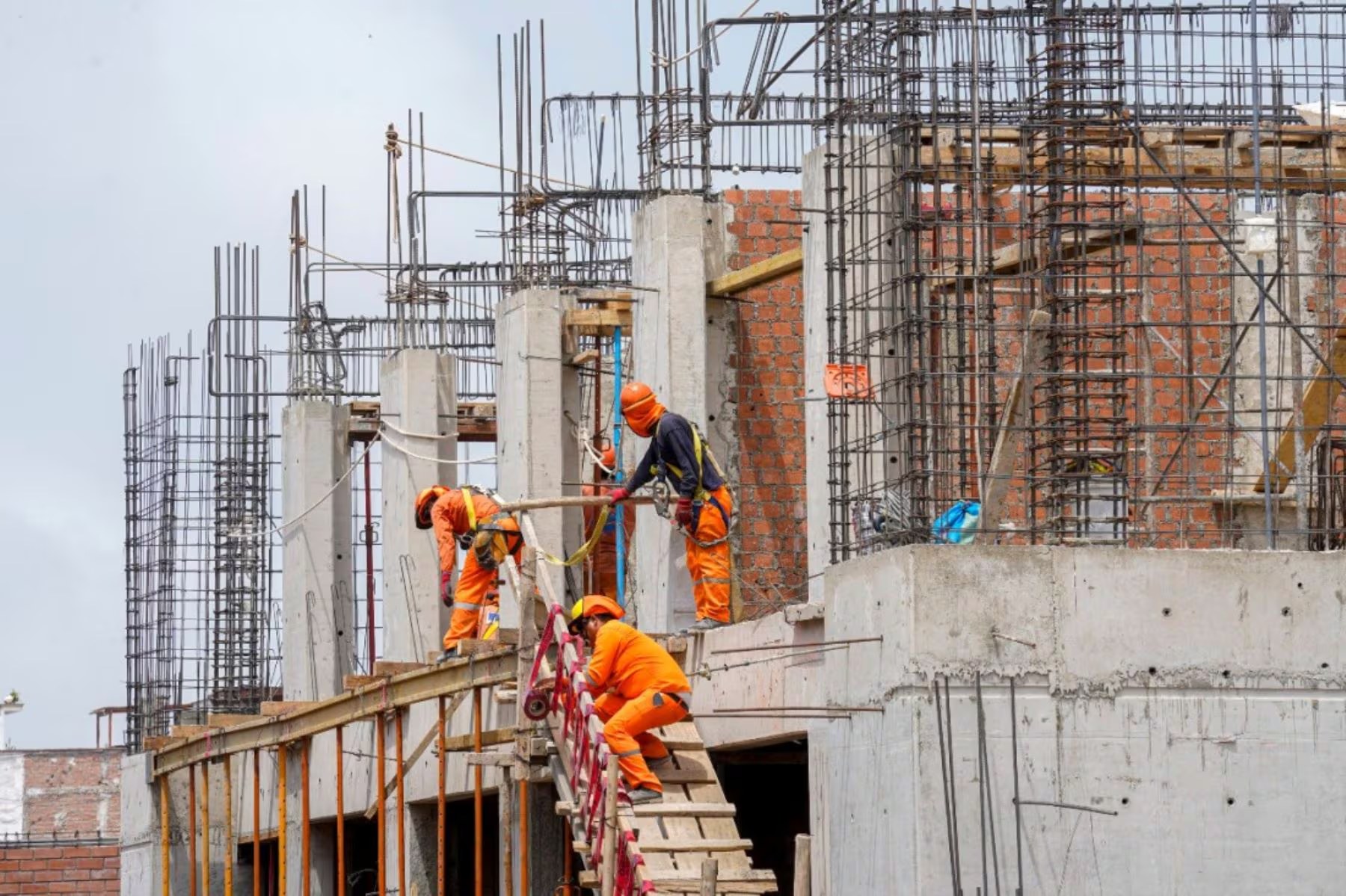 Estructura de vivienda en construcción